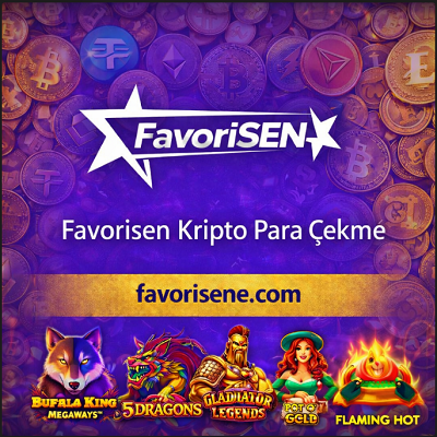 Favorisen kripto para çekme veya yatırma yöntemlerini kullanmak sizlere extra bonus avantajı sunar.